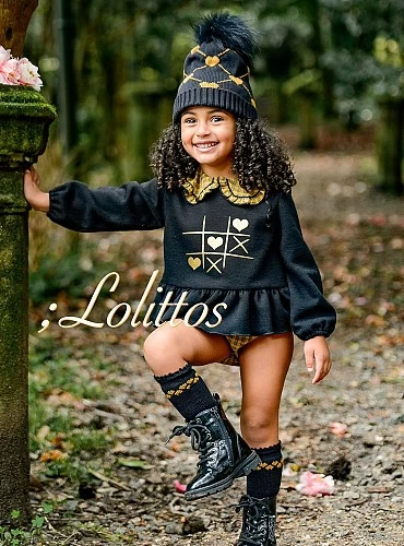 Conjunto para niña sudadera y braguita colección Globo de Lolittos