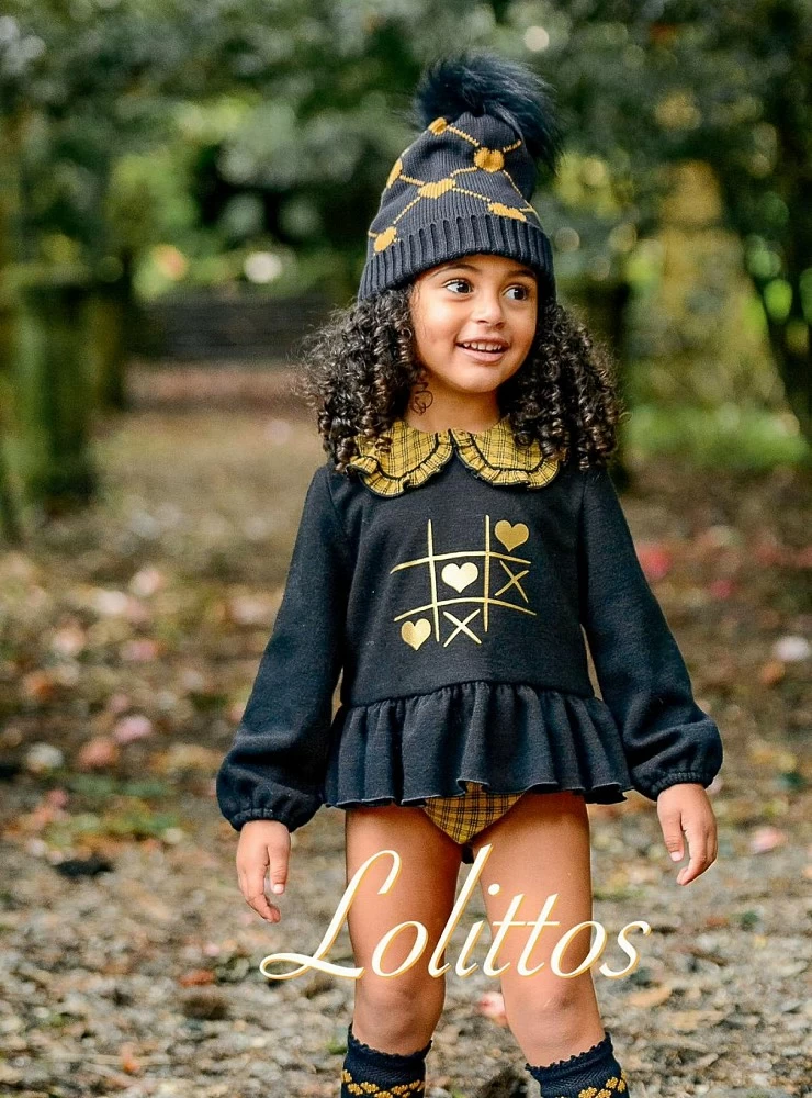 Conjunto para niña sudadera y braguita colección Globo de Lolittos
