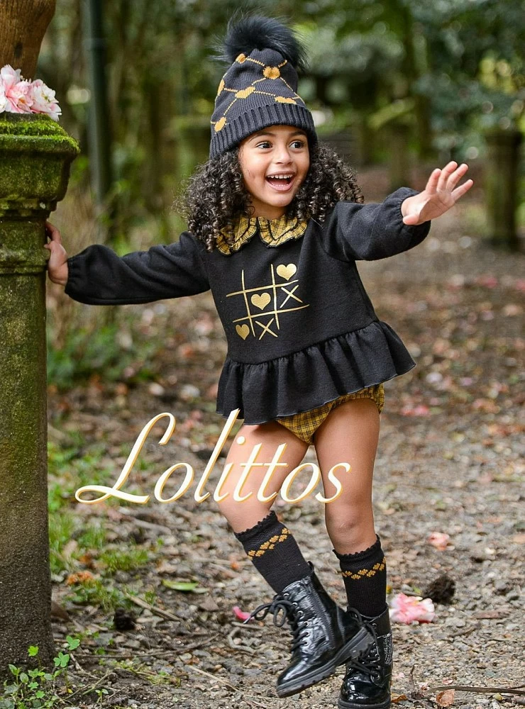 Conjunto para niña sudadera y braguita colección Globo de Lolittos