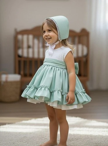 Conjunto para niña tres piezas colección Azahar