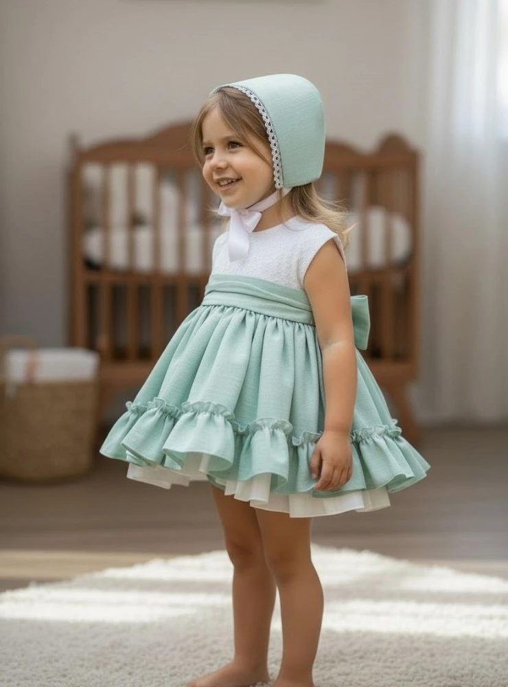 Conjunto para niña tres piezas colección Azahar