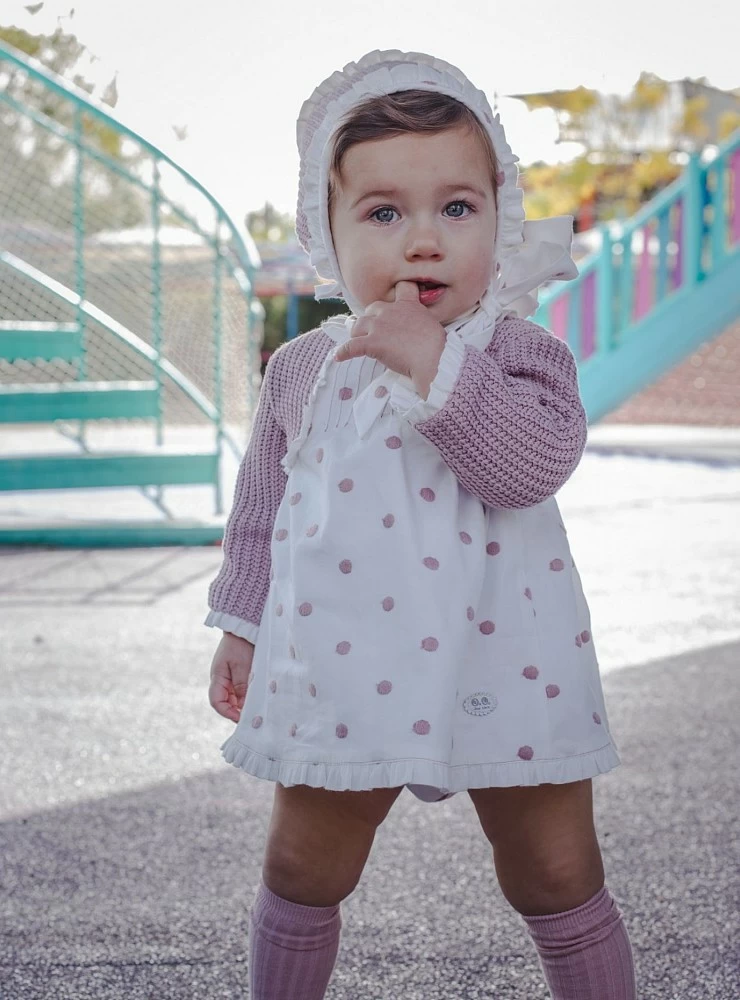 Conjunto bebé niña tres piezas