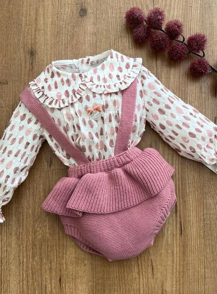 Conjunto para niña. Blusa y ranita Colección Adriatic