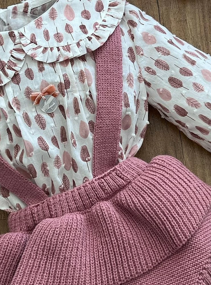 Conjunto para niña. Blusa y ranita Colección Adriatic