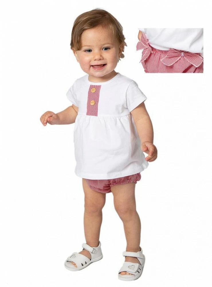 CONJUNTO BEBE NIÑA VICHY