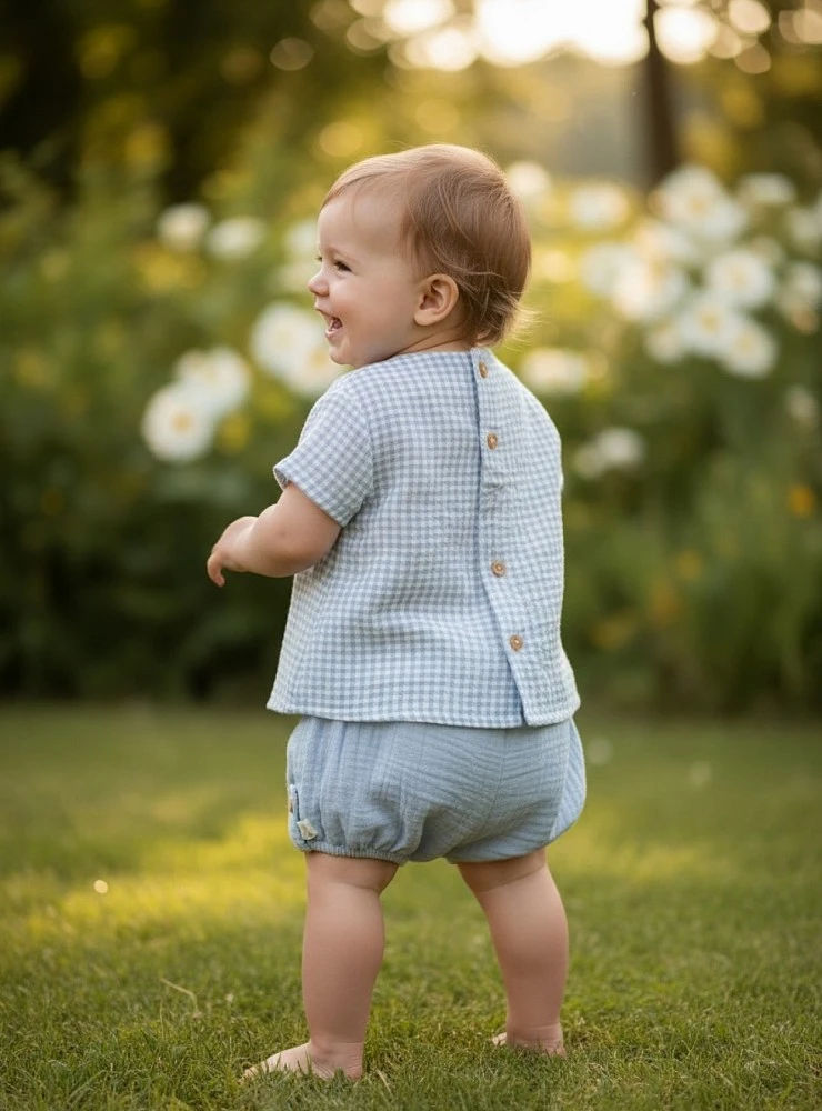 Conjunto para niño blusa y bombacho Colección Provenzal