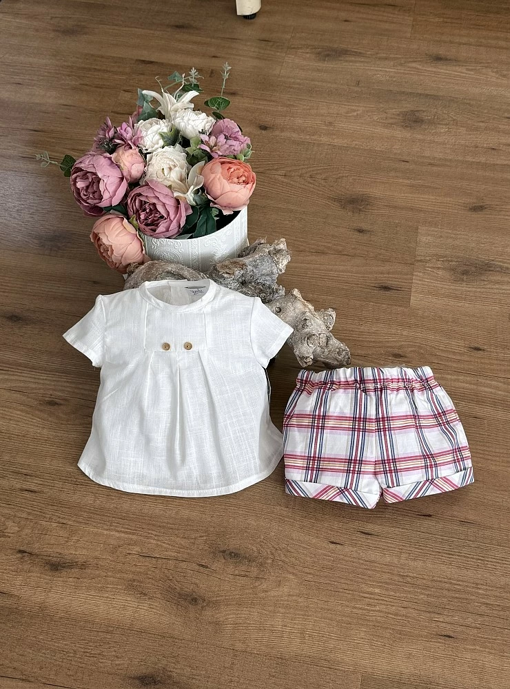 Conjunto para niño camisa y bombachito Colección Peces