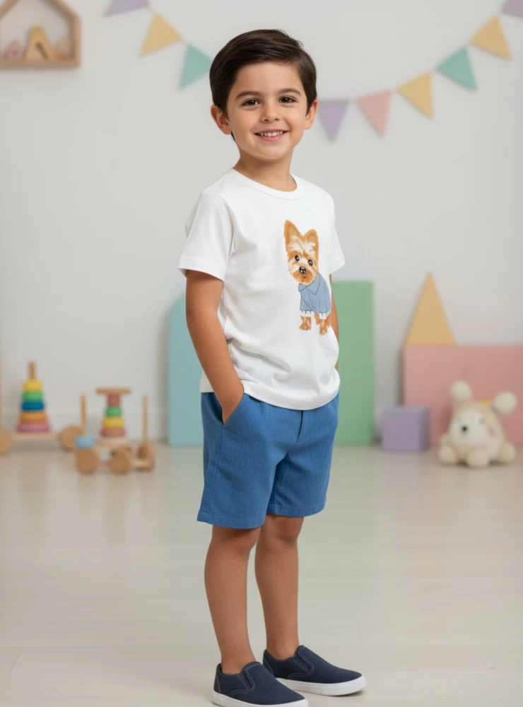 Conjunto para niño Colección Yorkshire de Mon Petit Bonbon