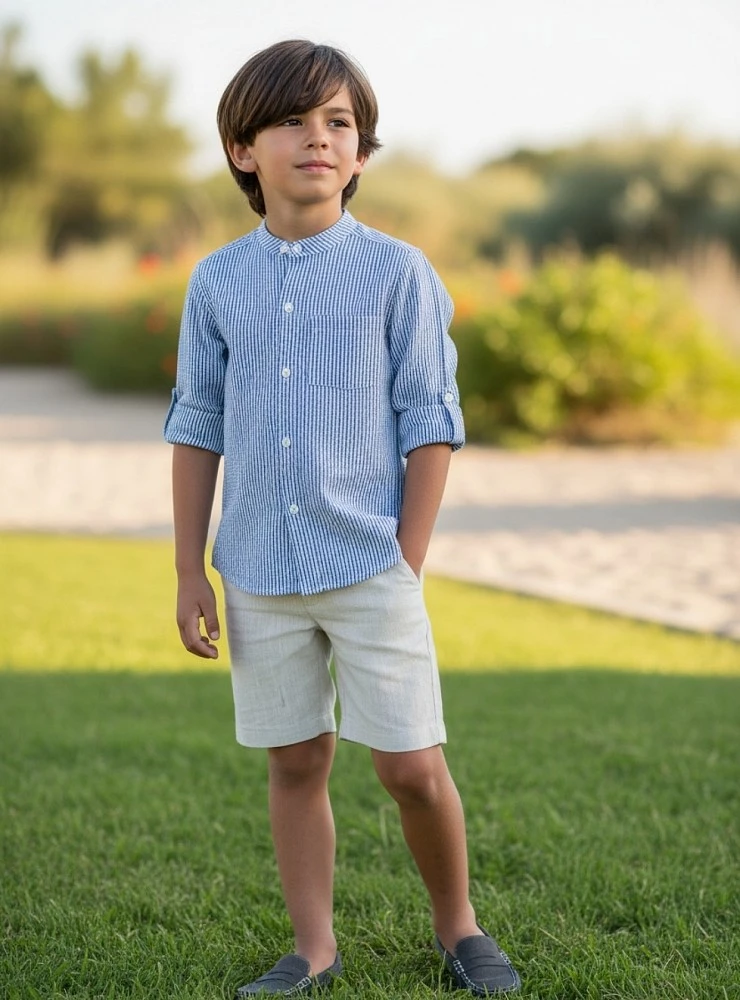Conjunto para niño de camisa y pantalón Colección Marmolina