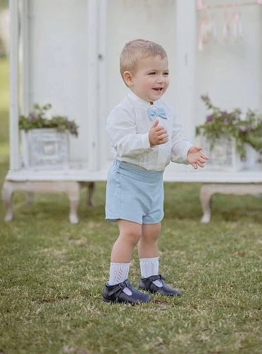 Conjunto para niño de ceremonia en dos colores. 3 piezas