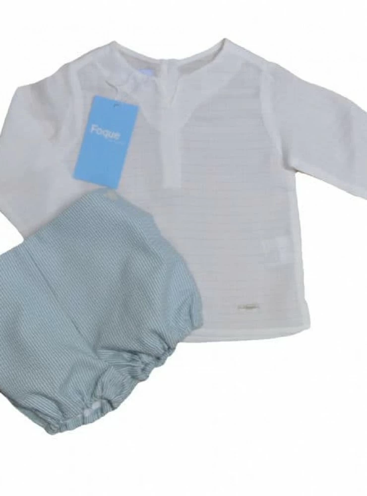 Conjunto para niño de Foque. Camisa y Bombacho. P-V