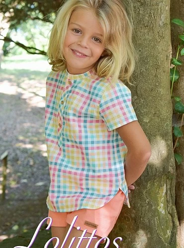 Conjunto para niño de lolittos camisa y pantalón colección Picnic