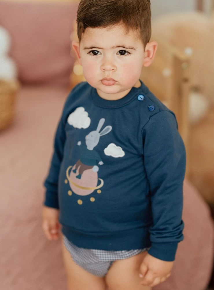 Ropa Ropa unisex para niños Jerséis 2-3 años aprox jersey de bebé de nombre personalizado de punto y bordado a mano 