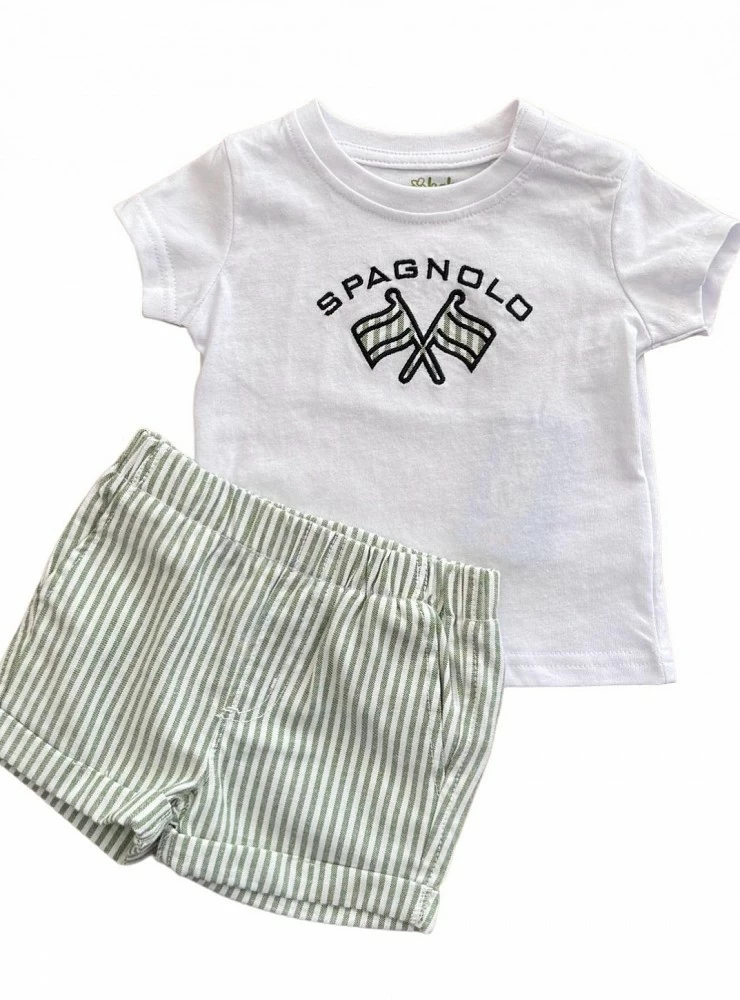 Conjunto para niño de spagnolo Camiseta y pantalón.