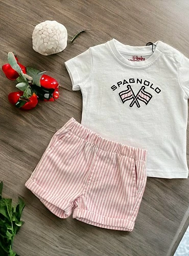 Conjunto para niño de spagnolo Camiseta y pantalón.