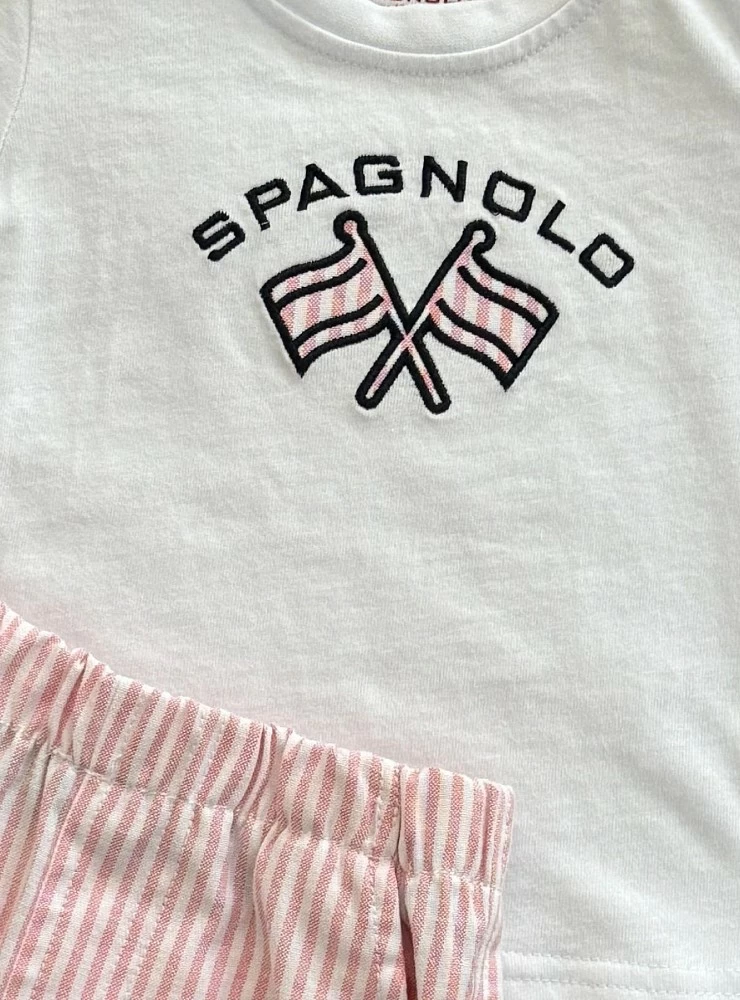 Conjunto para niño de spagnolo Camiseta y pantalón.