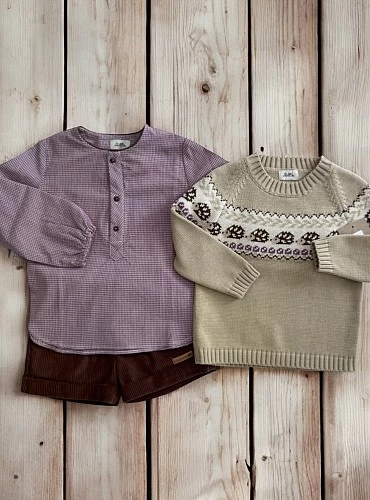 Conjunto para niño de tres piezas colección Erizo de Lolittos
