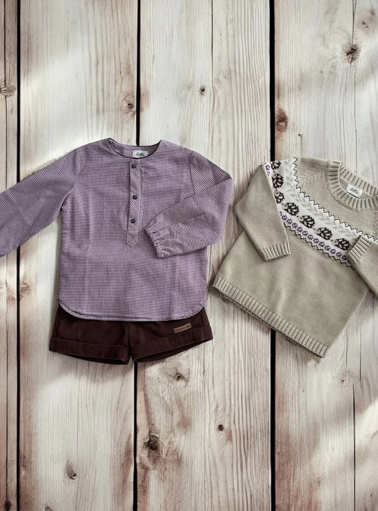 Conjunto para niño de tres piezas colección Erizo de Lolittos