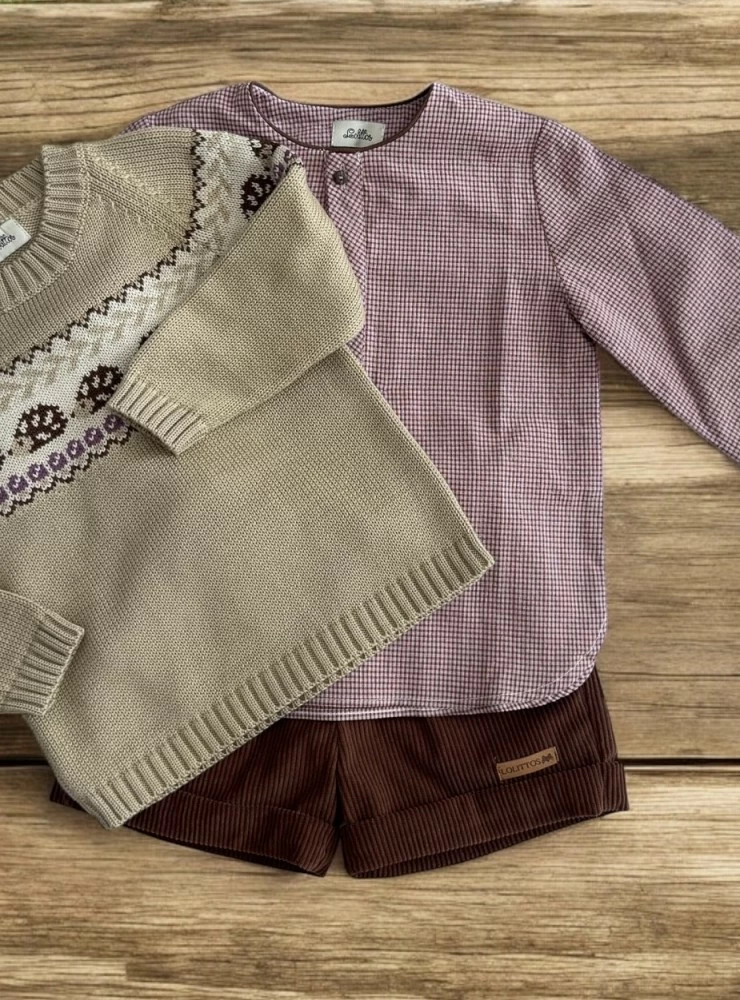 Conjunto para niño de tres piezas colección Erizo de Lolittos