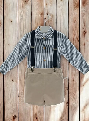 Conjunto para niño de tres piezas Colección Seda