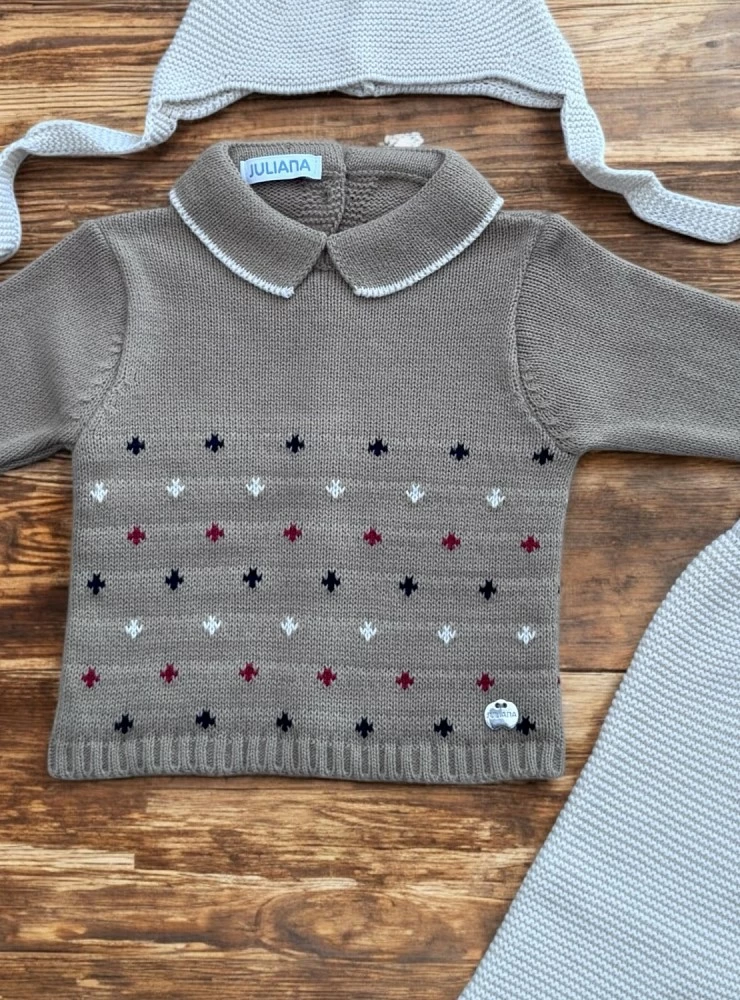 Conjunto para niño de tres piezas con estrellas colección Cuento.