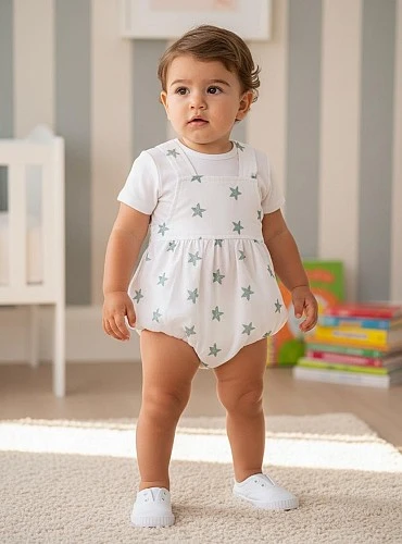 Conjunto para niño dos piezas Estrella verde