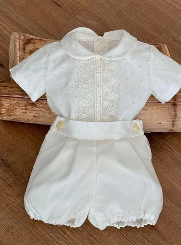 Conjunto para niño dos piezas para ceremonia. Colección Cala