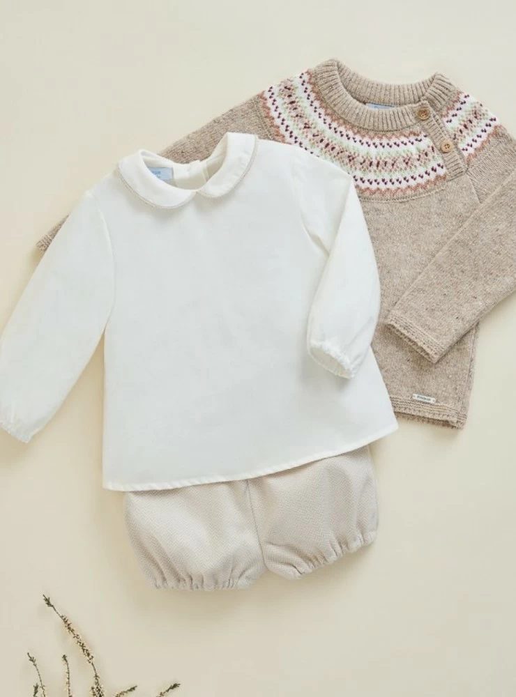 Conjunto para niño dos piezas. Colección Bellota