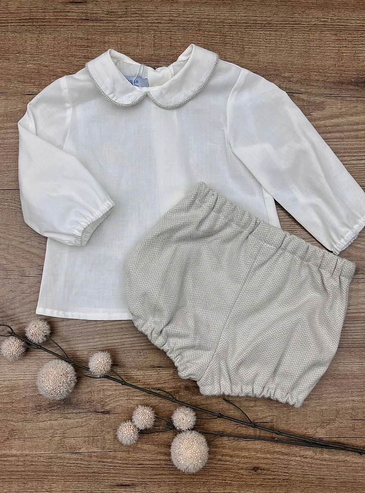 Conjunto para niño dos piezas. Colección Bellota