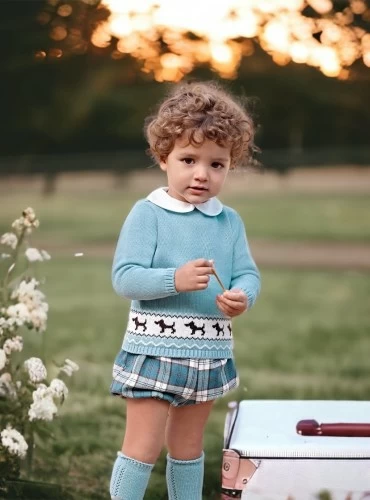 Conjunto para niño jersey y braguita colección Nube