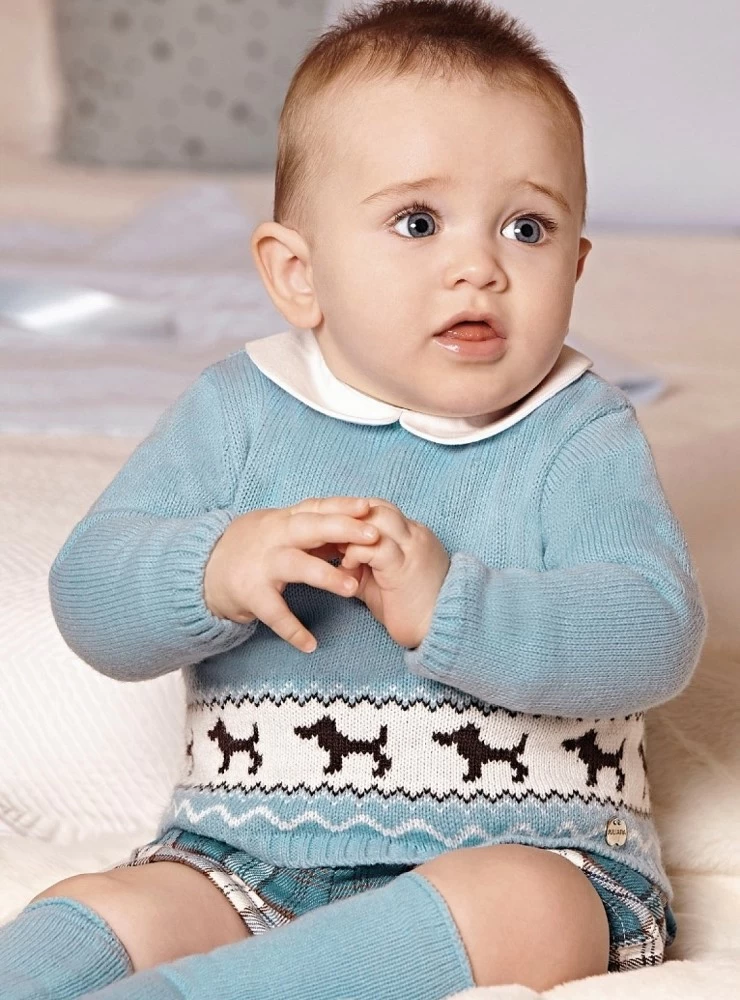 Conjunto para niño jersey y braguita colección Nube