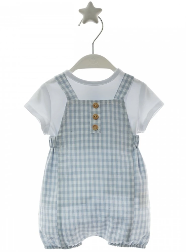 Conjunto para niño peto y camiseta colección Vichy