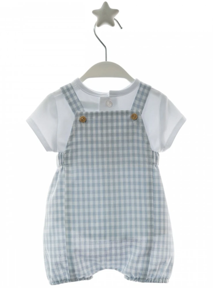 Conjunto para niño peto y camiseta colección Vichy