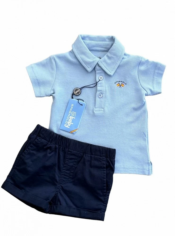 Conjunto para niño Polo y pantaloncito de spagnolo