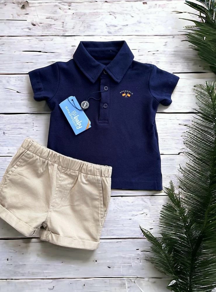 Conjunto para niño Polo y pantaloncito de spagnolo