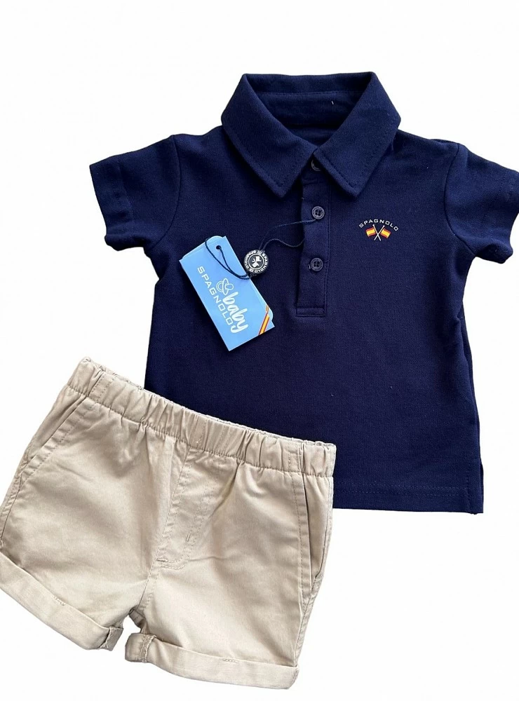 Conjunto para niño Polo y pantaloncito de spagnolo