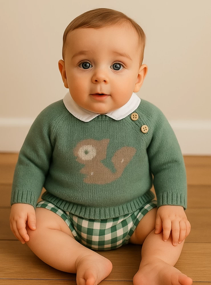 Conjunto para niño tres piezas colección Ardilla