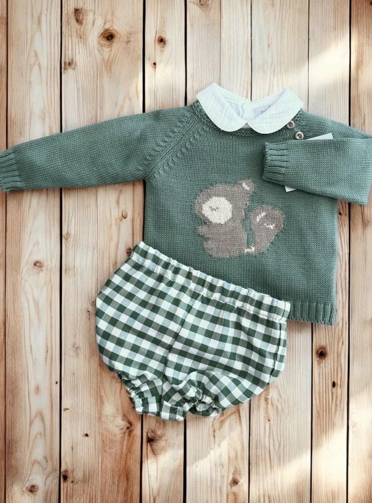 Conjunto para niño tres piezas colección Ardilla