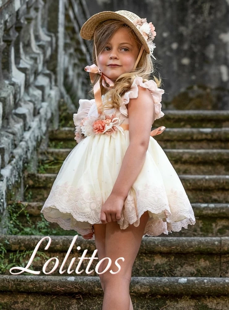 Conjunto tres piezas de Lolittos Colección Melocotón