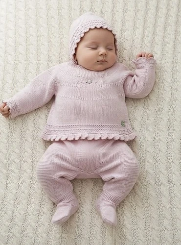 Conjunto tres piezas en punto de algodón 100 % colección Toronto