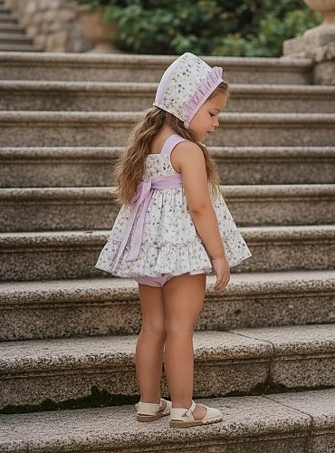 Conjunto tres piezas para niña Colección Aroma