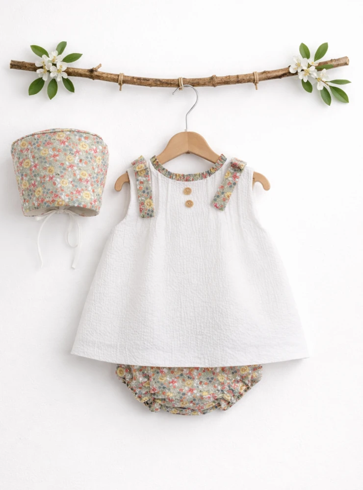 Conjunto tres piezas para niña colección Lena