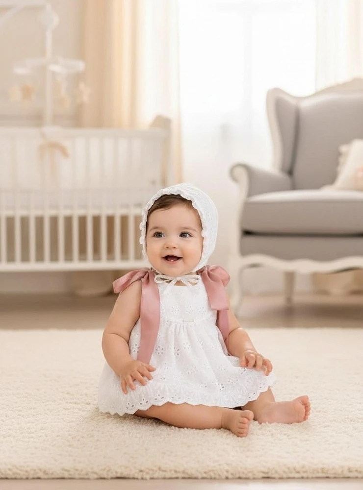 Conjunto tres piezas para niña Colección Nácar