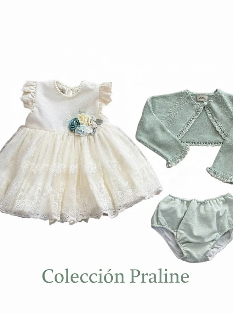 Conjunto tres piezas para niña colección Praliné