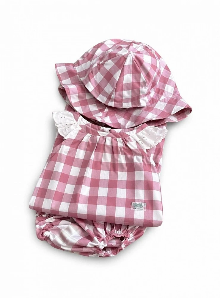 Conjunto tres piezas para niña Rossete