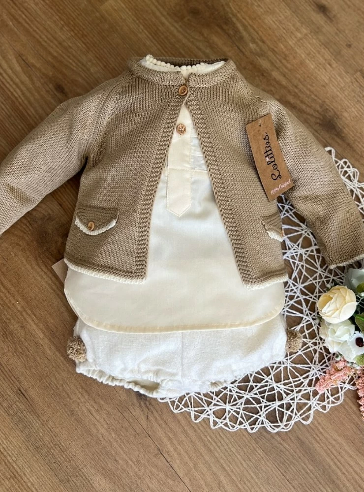 Conjunto tres piezas para niño de Lolittos colección Fantasia