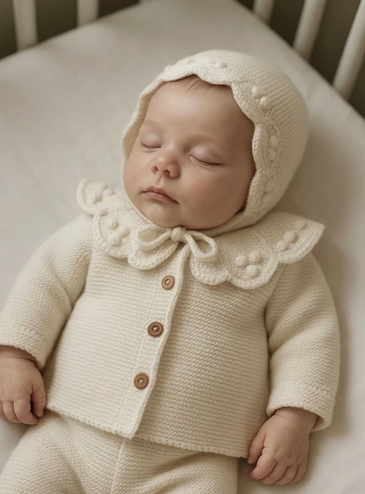 Conjunto tres piezas unisex. Colección nieve