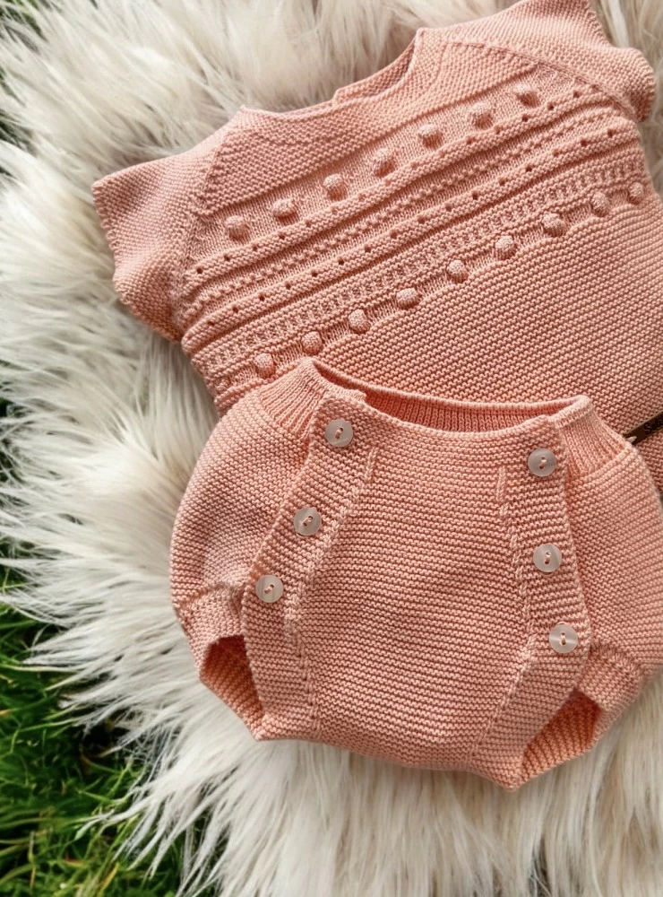 Conjunto unisex color mandarina de Algodón Orgánico