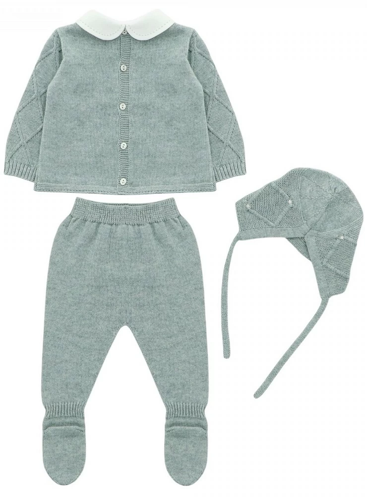 Conjunto unisex de 3 piezas en verde colección York