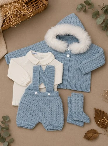 Conjunto unisex de 4 piezas colección Nube para bebé